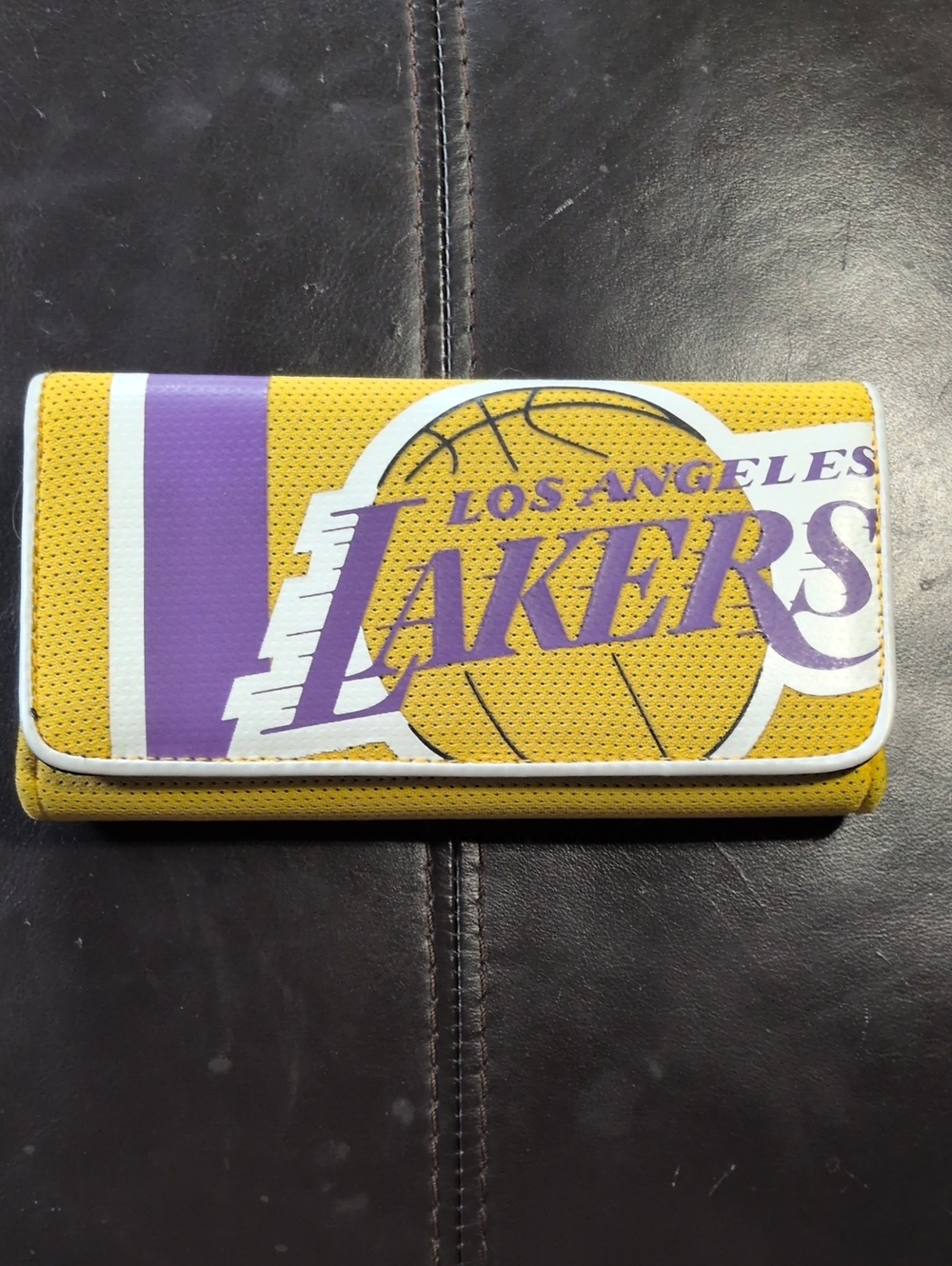 Bakers Yellow and Purple Team Logo Wallet